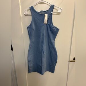Blue Sleeveless Women's Dress